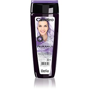 DELIA Cameleo Płukanka do włosów z wodą kwiatową Cameleo, 200 ml FIOLETOWA