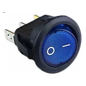 Przełącznik SPST niebieski 12V LED DC samochodowy