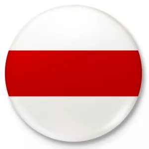 Button przypinka, pin flaga Wolnej Białorusi