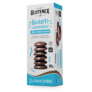 Glutenex Biszkopty w czekoladzie, 80g