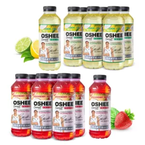 12x OSHEE Vitamin WATER woda kokosowa MIX 555 ml