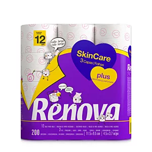 Papier toaletowy Renova Skin Care Plus 12R