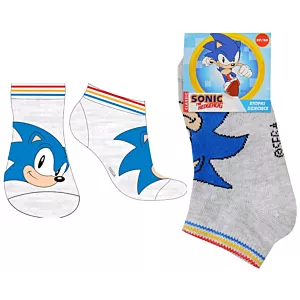 SONIC the HEDGEHOG skarpetki STOPKI chłopięce SZARE 31/34 R174F