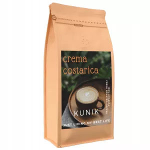 Kawa ziarnista 1kg ŚWIEŻO PALONA 100% ARABICA Crema Costarica KOSTARYKA