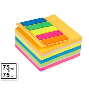 MP PN185 FLUO karteczki samoprzylepne 75x75mm | 400k.