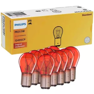 Żarówki 10x PR21/5W PHILIPS BAW15d 12V 21/5W