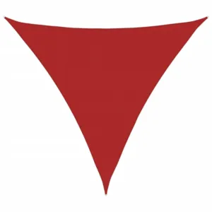Żagiel przeciwsłoneczny, 160 g/m², czerwony, 5x5x5 m, HDPE