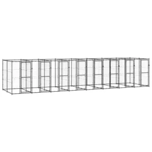 Kojec zewnętrzny dla psa, stalowy, 19,36 m²