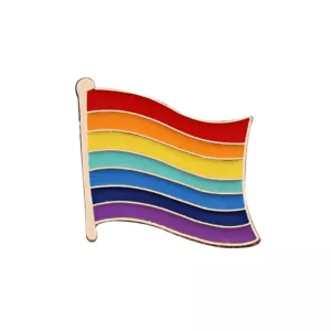 Metalowa Przypinka Pride LGBT LGBTQ - Sztandar Miłości