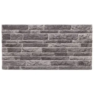 Panele ścienne 3D, 10 szt., antracytowe, 100x50 cm, EPS