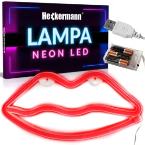 Neon LED Heckermann wiszący Lampka USTA