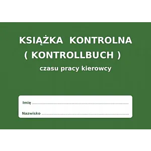 Książka czasu pracy kierowcy KONTROLLBUCH PL - DE