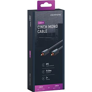 CLICKTRONIC Kabel Audio 1xRCA - 1xRCA Coaxial 2m