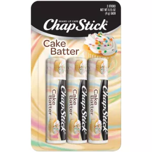 3-pak nawilżających balsamów do ust o smaku ciasta Cake Batter Chapstick