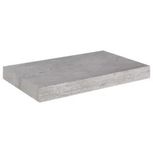 Półka ścienna, szarość betonu, 40 x 23 x 3,8 cm, MDF