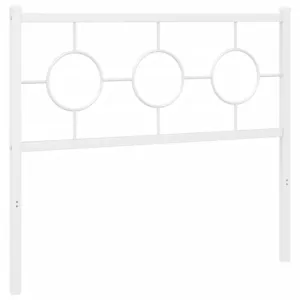 Metalowe wezgłowie, białe, 100 cm