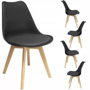 4 x Krzesło OSLO czarne