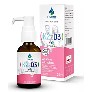 AVITALE WITAMINA K2 + D3 KIDS KROPLE 30ML