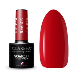 Claresa lakier hybrydowy Red 419 5g