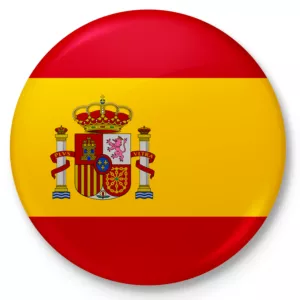 Button przypinka, pin flaga Hiszpanii