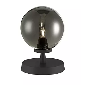 Lampa Stołowa Esben Touch Table Lamp Matt Black With Smoked Glass