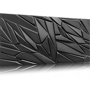 PANEL 3D jak kamień dekoracyjny beton Czarny ROCK