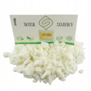 Wosk sojowy Naturalny do świec 1kg Sisano