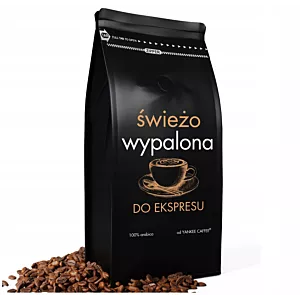 Kawa ziarnista 100% ARABICA ŚWIEŻO PALONA DO EKSPRESU 1kg