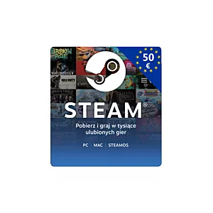 Karta podarunkowa STEAM 50 € - EURO