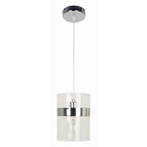 BRANDO LAMPA WISZĄCA 15 1X60W E27 CHROM / TRANSPARENT