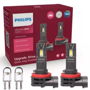Żarówki LED H11 PHILIPS Ultinon Access 6000K + W5W