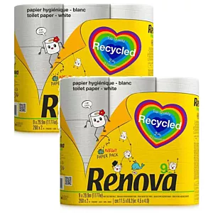 2x Papier toaletowy Renova Recycled 9R