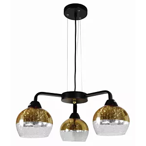 CROMINA GOLD LAMPA WISZĄCA 3X60W E27 CZARNY