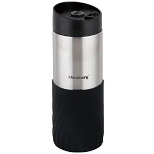 KUBEK TERMICZNY 400ML STAL NIERDZEWNA 18/8 KLAUSBERG CZARNY KB-7633