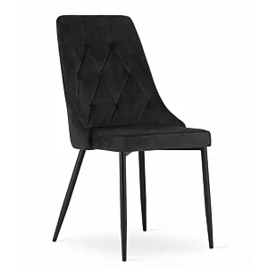 Krzesło IMOLA - czarny aksamit x 1
