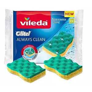 Zmywak wiskozowy Vileda Glitzi Always Clean 2 szt.