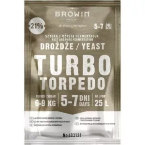 DROŻDŻE GORZELNICZE TURBO TORPEDO 5-7 DNI 100g 21%