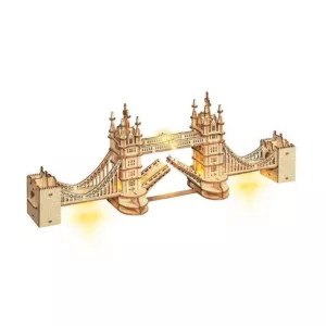 ROBOTIME Drewniane Puzzle 3D - LED Tower Bridge