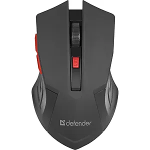 MYSZ DEFENDER ACCURA MM-275 RF CZARNO-CZERWONA OPTICAL 1600DPI 6P