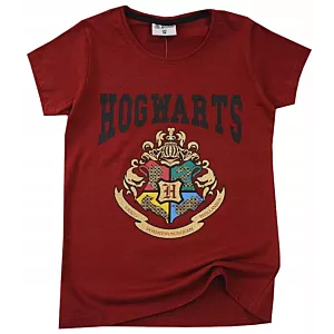 KOSZULKA T-SHIRT bluzka DZIEWCZĘCA HARRY POTTER BAWEŁNA bordowa 164 D064F