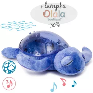 Cloud B® Tranquil Turtle™ Aqua - Lampka Nocna Z Projekcją Świetlną - Żółw Podwodny Fioletowy