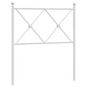 Metalowe wezgłowie, białe, 80 cm