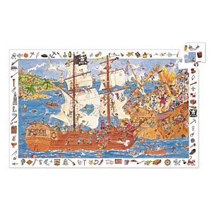 Puzzle obserwacja  PIRACI - 100 el.DJ07506