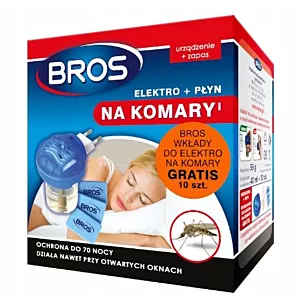 Bros urzadzenie elektro i płyn na komary 60 nocy