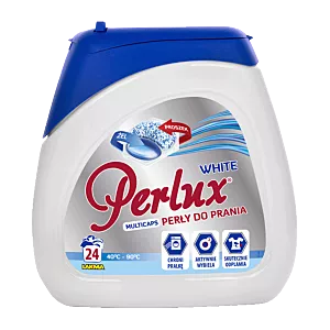 Perlux Multicaps White perły do prania białego 24 sztuki
