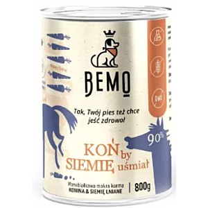 BEMO - KOŃ by SIEMIĘ uśmiał - Monobiałkowa karma dla psa - konina - 800g