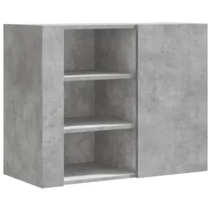 Szafka wisząca, szarość betonu, 75x35x60 cm