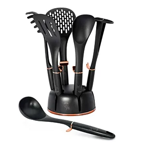 ZESTAW PRZYBORÓW KUCHENNYCH 7 EL. BERLINGER HAUS BLACK ROSE BH-6209