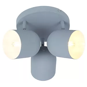 AZURO LAMPA SUFITOWA PLAFON 3X40W E27 SZARY MAT
