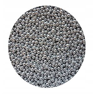 POSYPKA PEREŁKI CUKROWE metaliczne srebrne 4mm - 50g